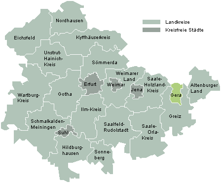 Karte Gera