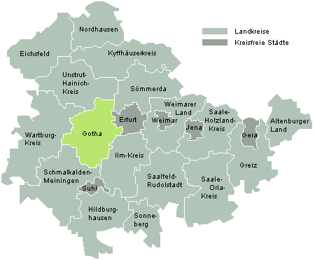 Karte Gotha